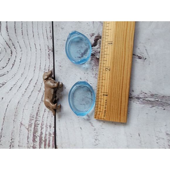 Playmobile Lot 2 Replacement Dishes And Brown Dog - Picture 5 of 5